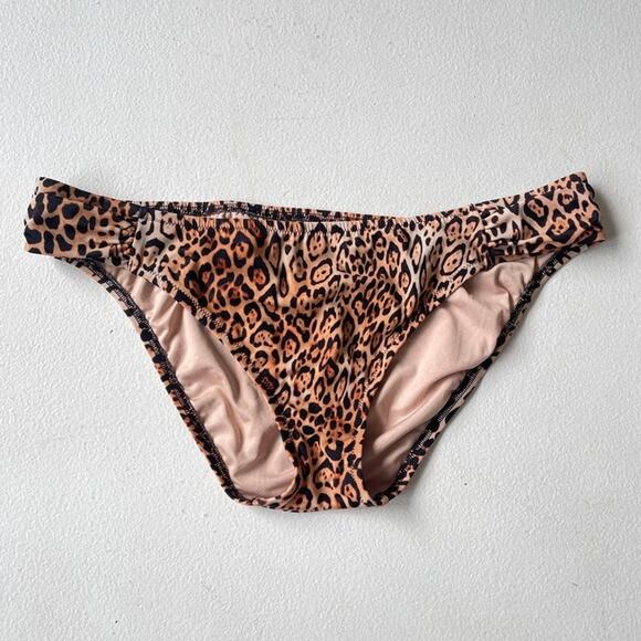 Victoria's Secret Leopard Print Bikini Bottom Sz XL Swimwear Grunge Punk - Picture 1 of 8